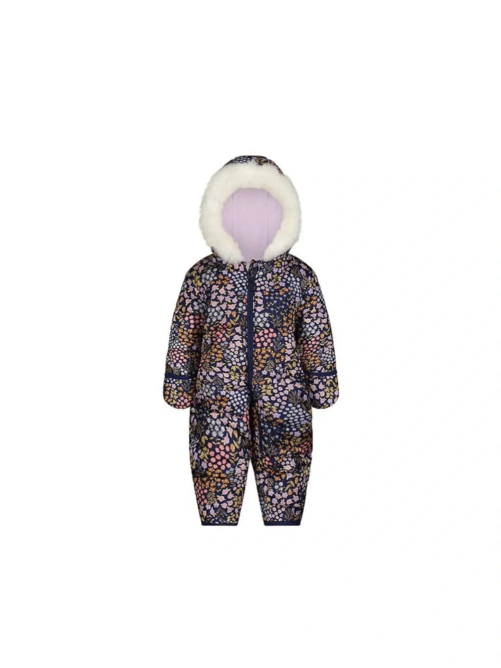 Carter's Floral Snow One-Piece Snowsuit in Navy, Pink, Lavender